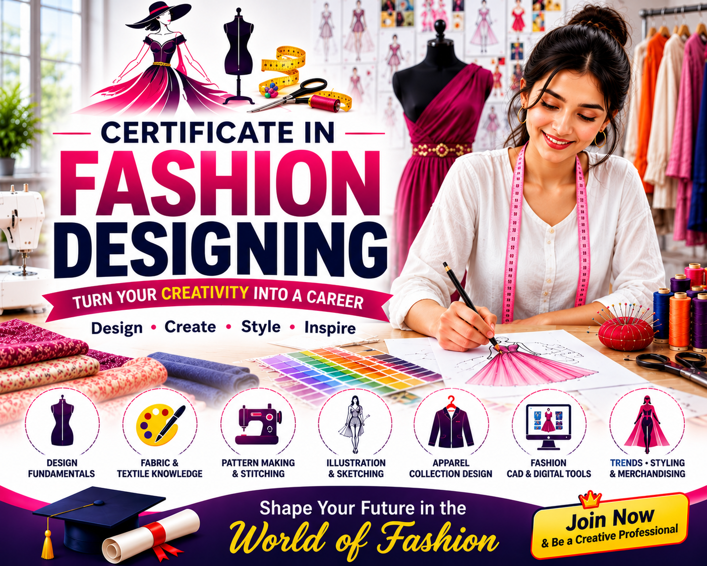 Certificate in Fashion Designing